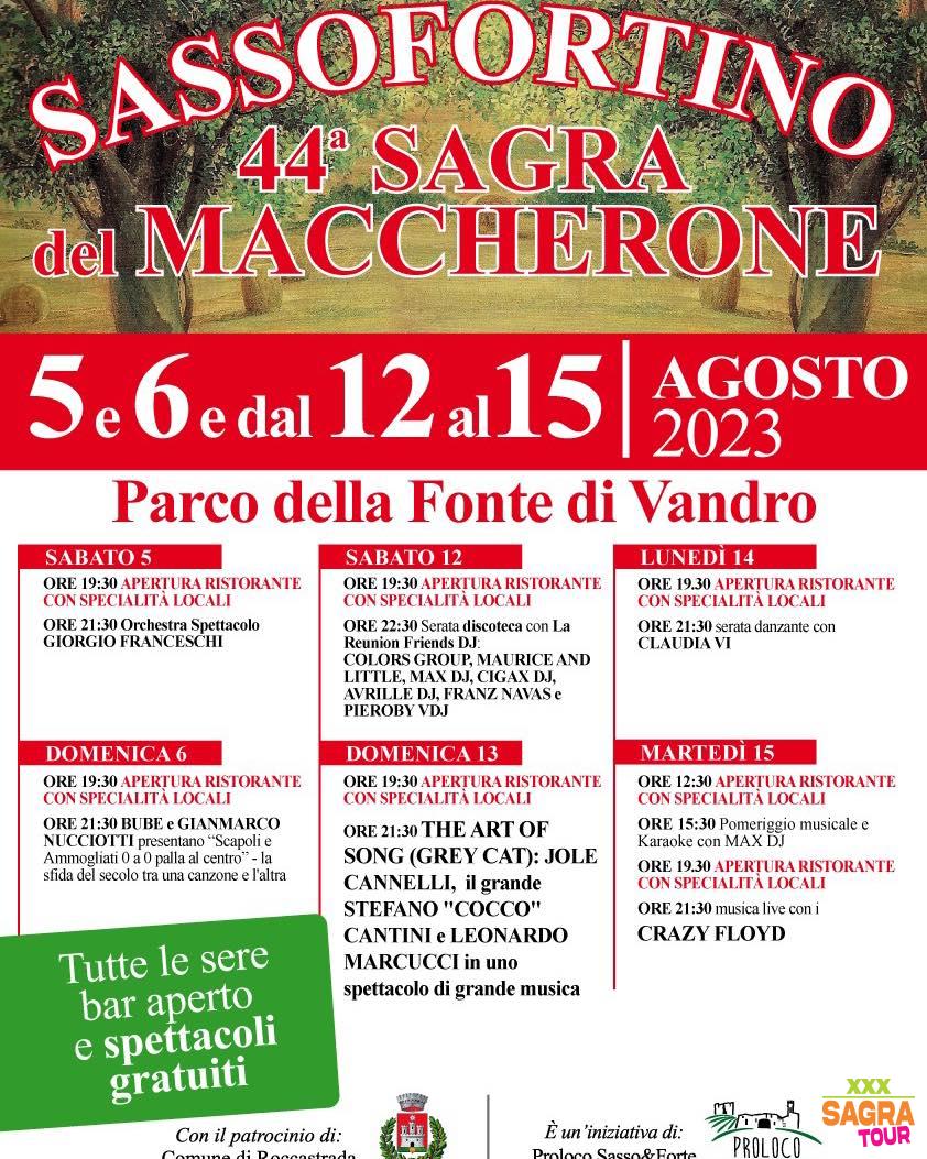 Manifesto Sagra del maccherone - Sassofortino