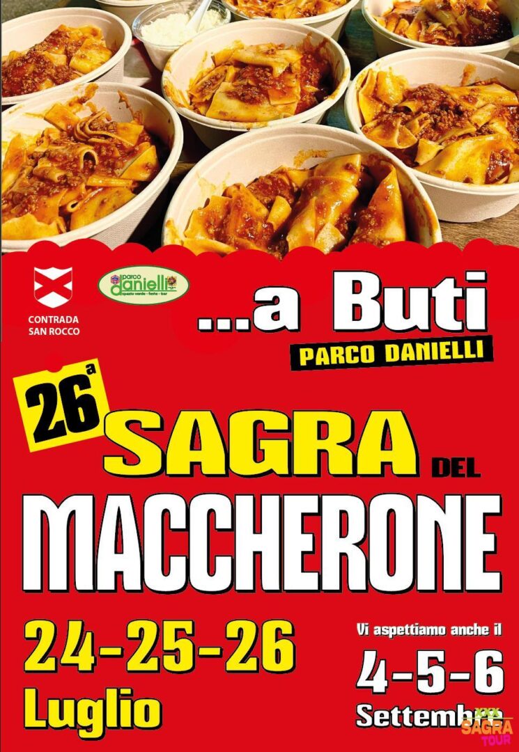 locandina sagra del maccherone buti