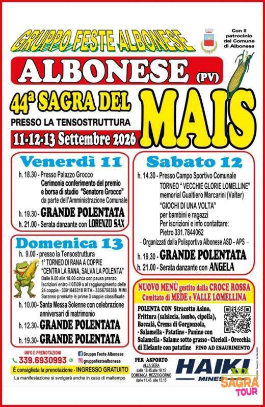 locandina sagra del mais albonese