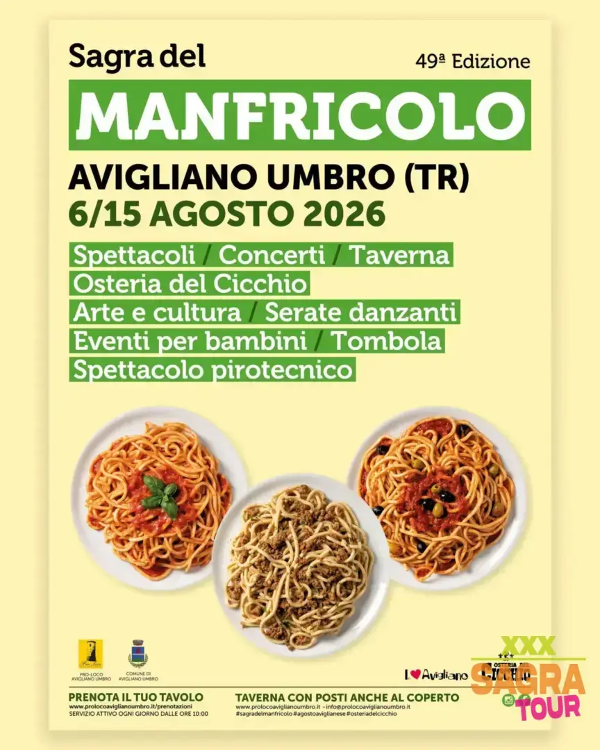 locandina sagra del manfricolo avigliano umbro