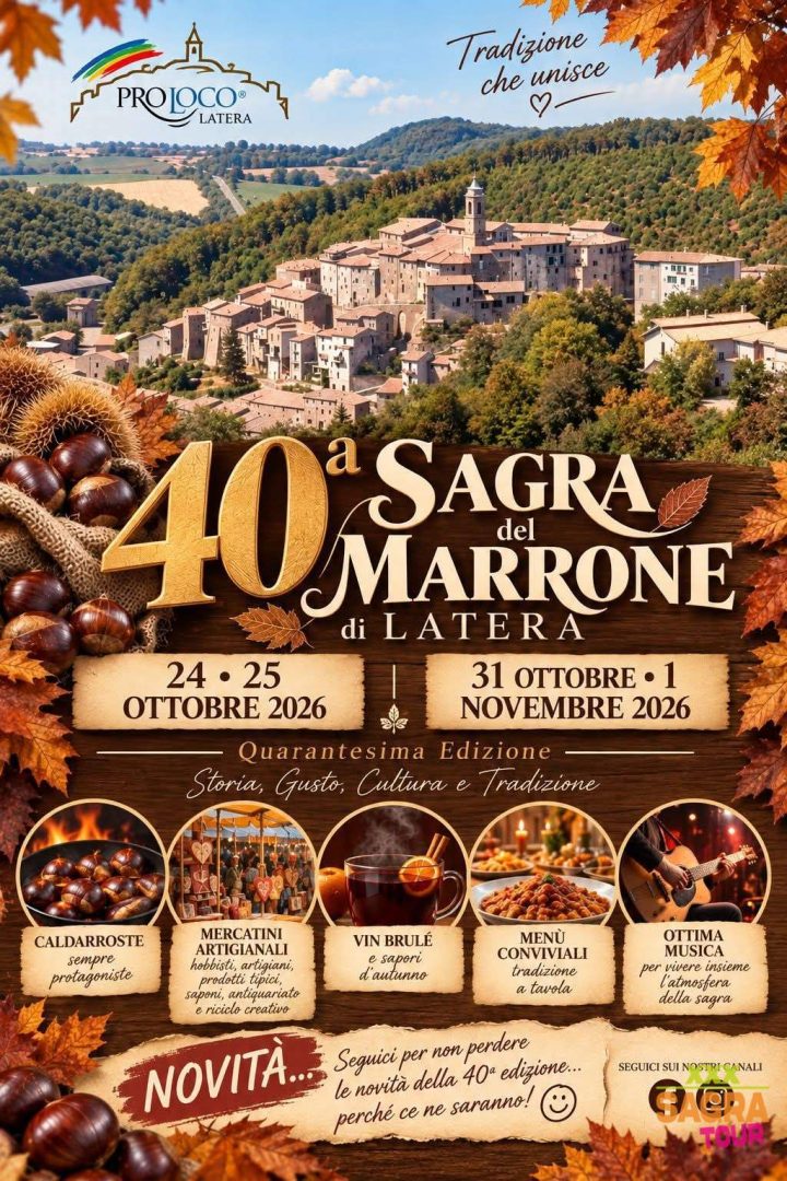 locandina sagra del marrone di latera latera
