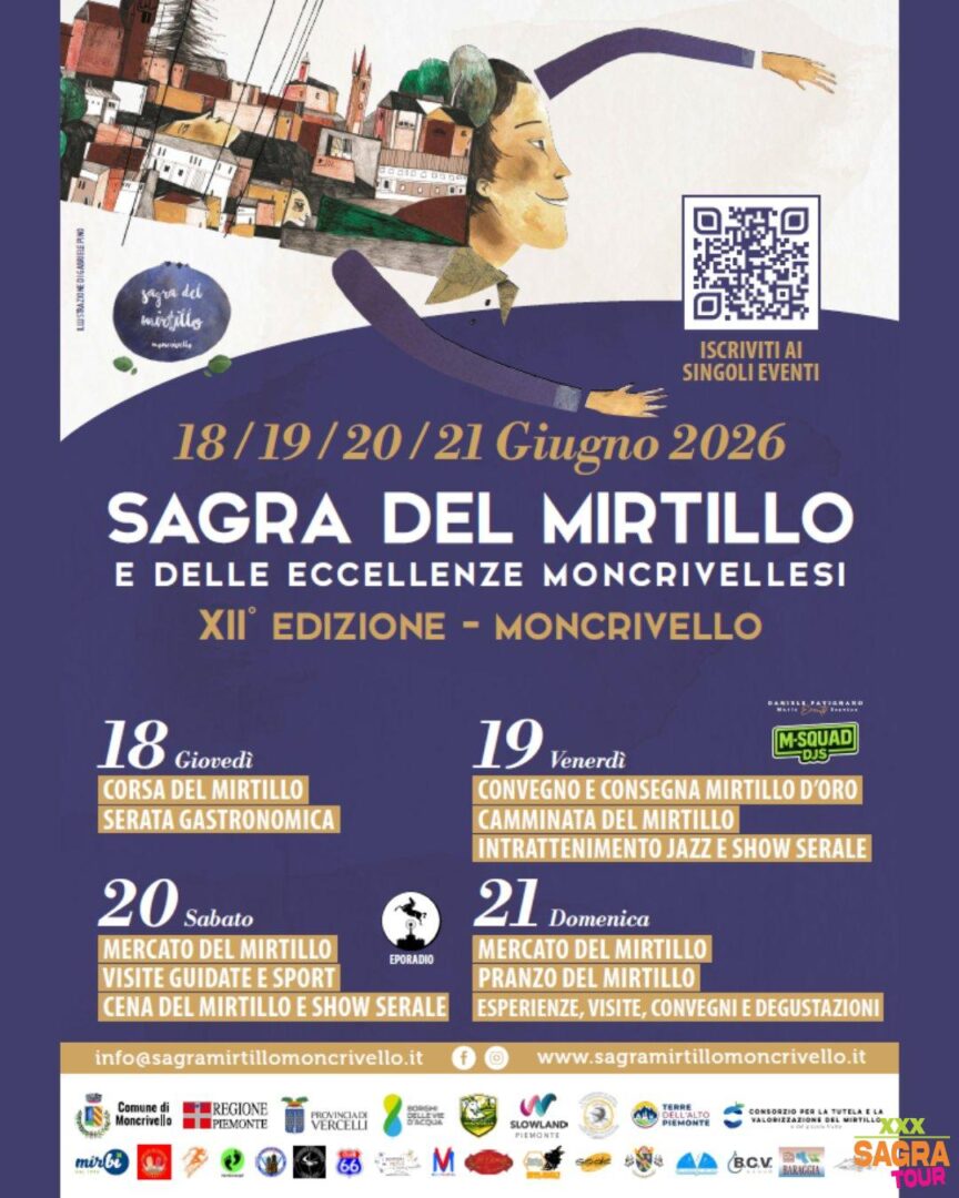 locandina sagra del mirtillo moncrivello