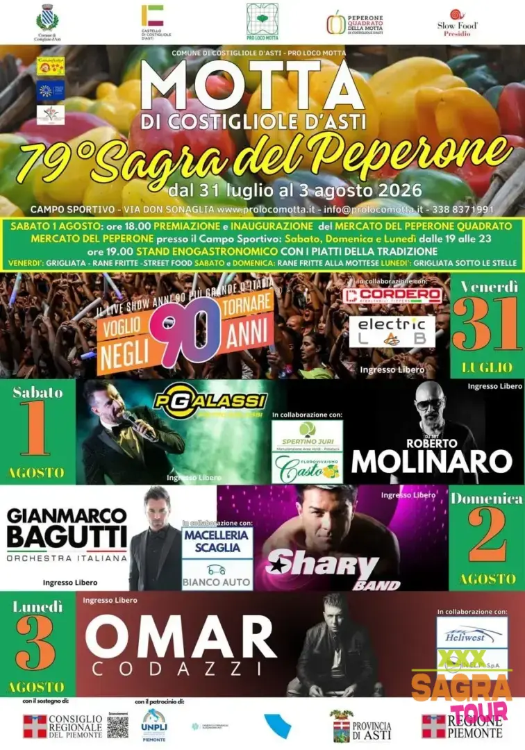 locandina sagra del peperone motta