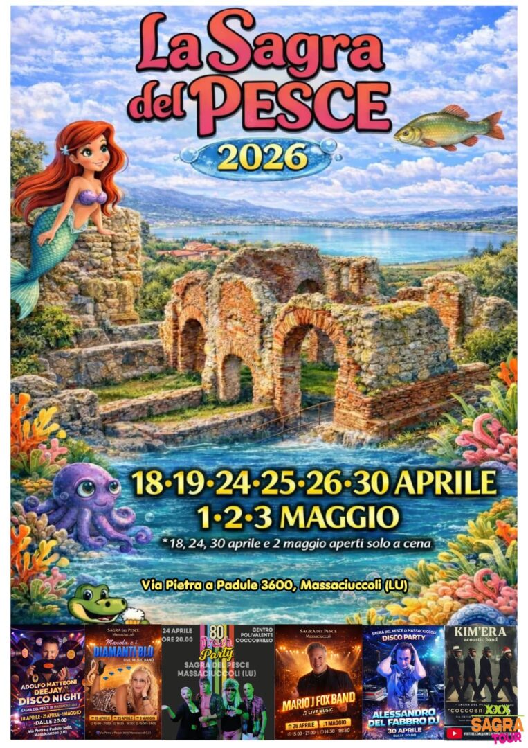 Manifesto Sagra del pesce - Massacciuccoli
