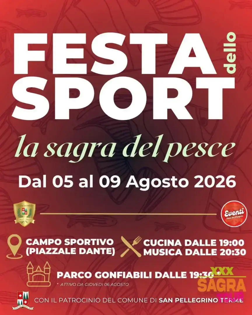 locandina sagra del pesce san pellegrino terme