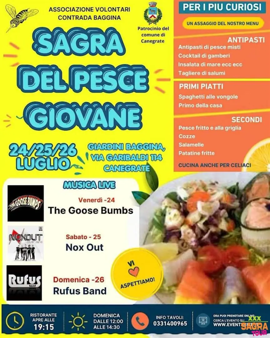 locandina sagra del pesce giovane canegrate