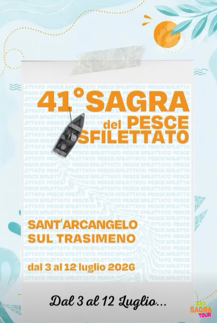 locandina sagra del pesce sfilettato del lago trasimeno sant'arcangelo