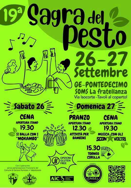 locandina sagra del pesto genova