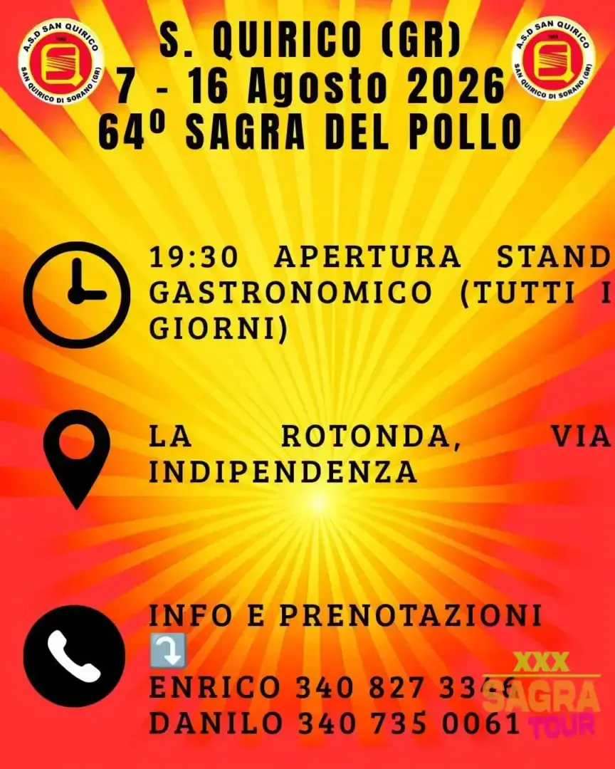 locandina sagra del pollo sorano