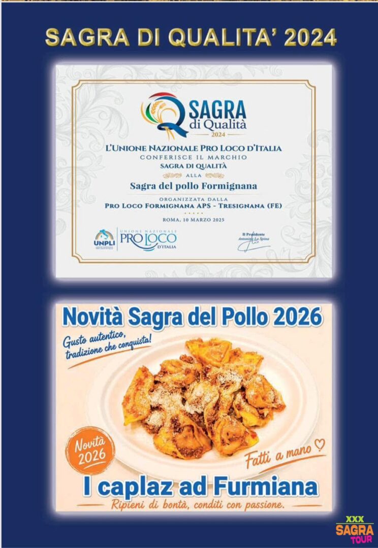 locandina sagra del pollo di formignana tresignana