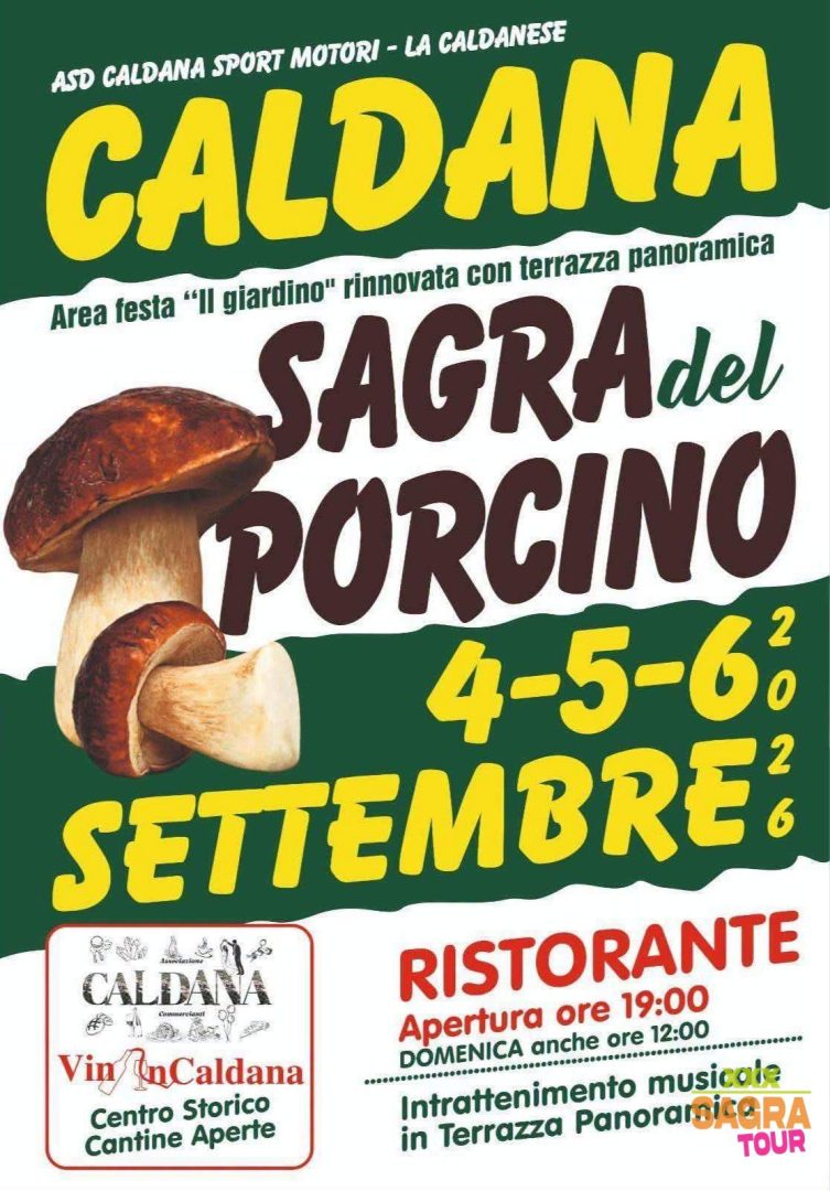 locandina sagra del porcino caldana