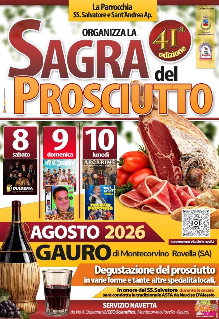locandina sagra del prosciutto gauro