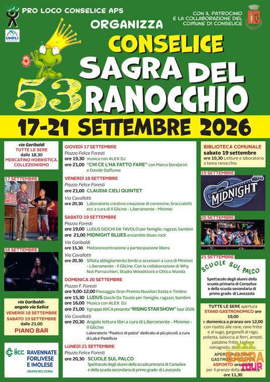 locandina sagra del ranocchio conselice