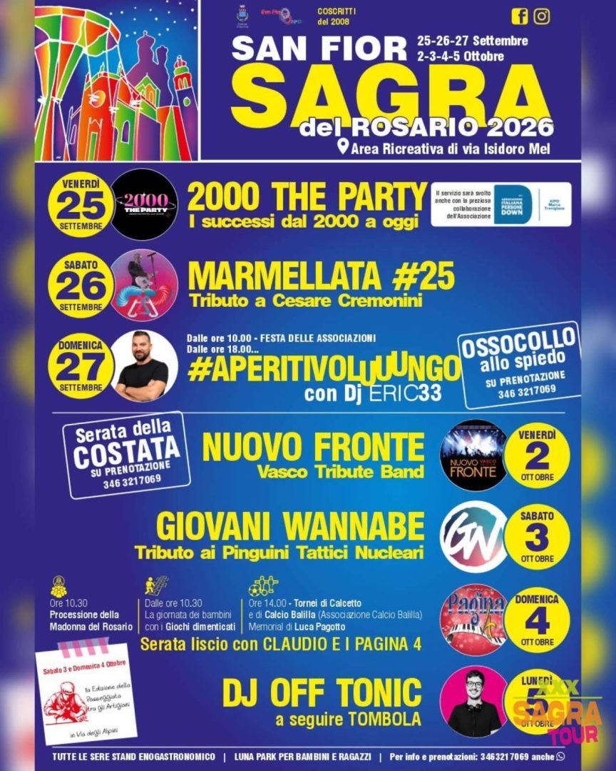 locandina sagra del rosario san fior