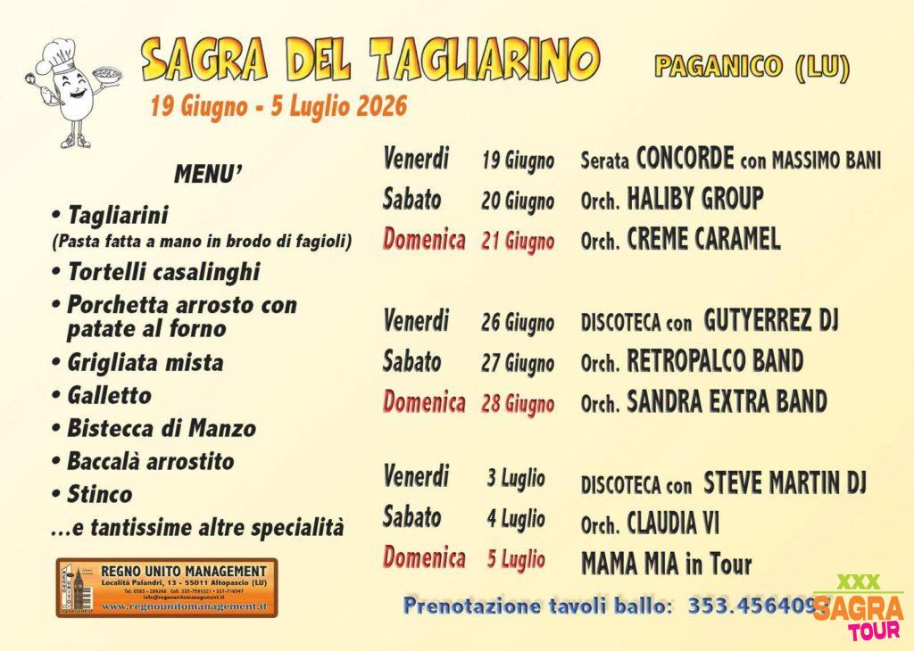 foto menu sagra del tagliarino paganico