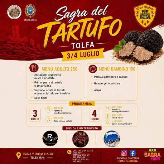 locandina sagra del tartufo tolfa
