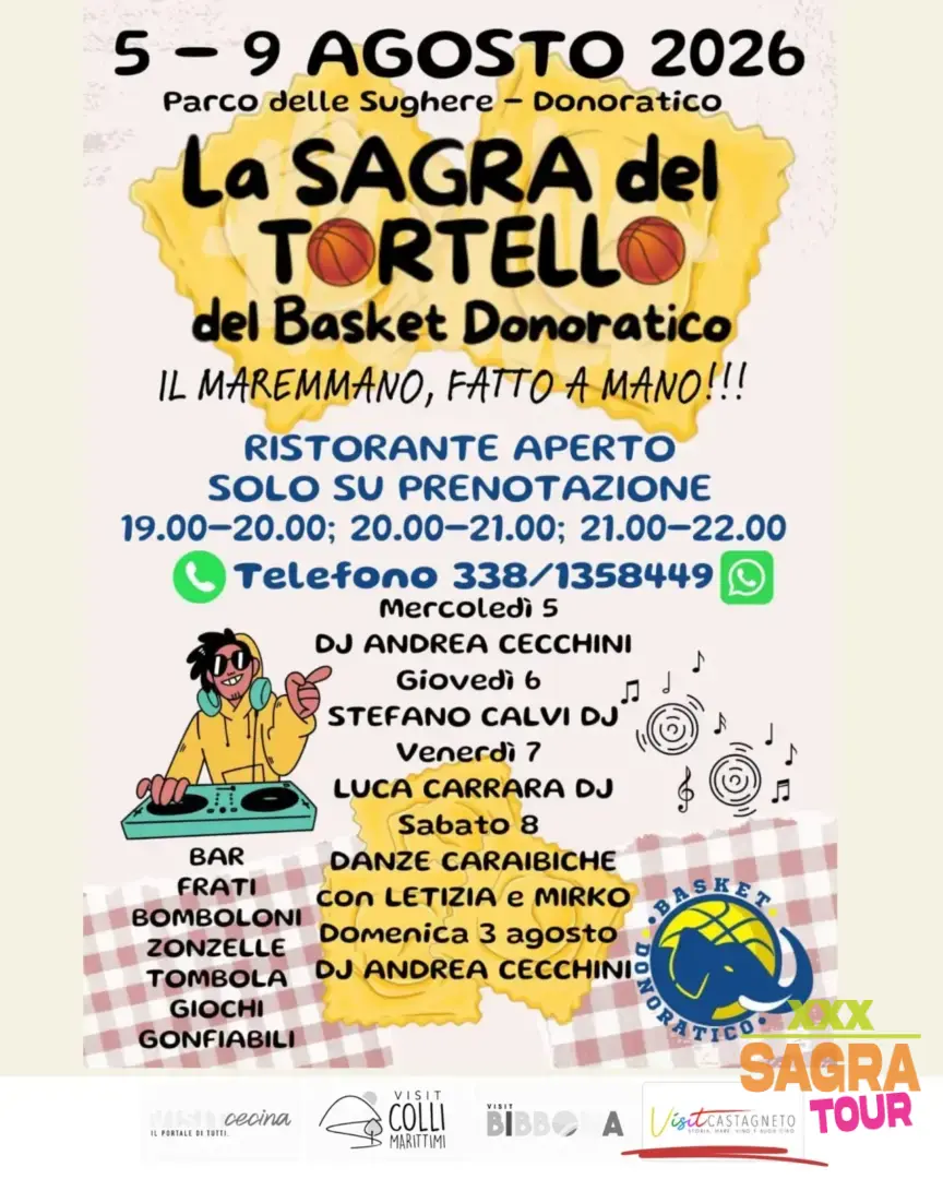 locandina sagra del tortello donoratico