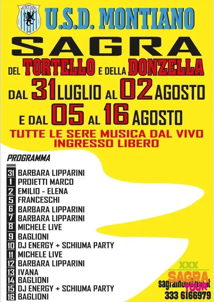 locandina sagra del tortello e della donzella magliano in toscana