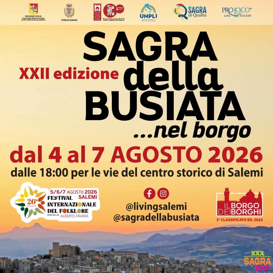 locandina sagra della busiata salemi