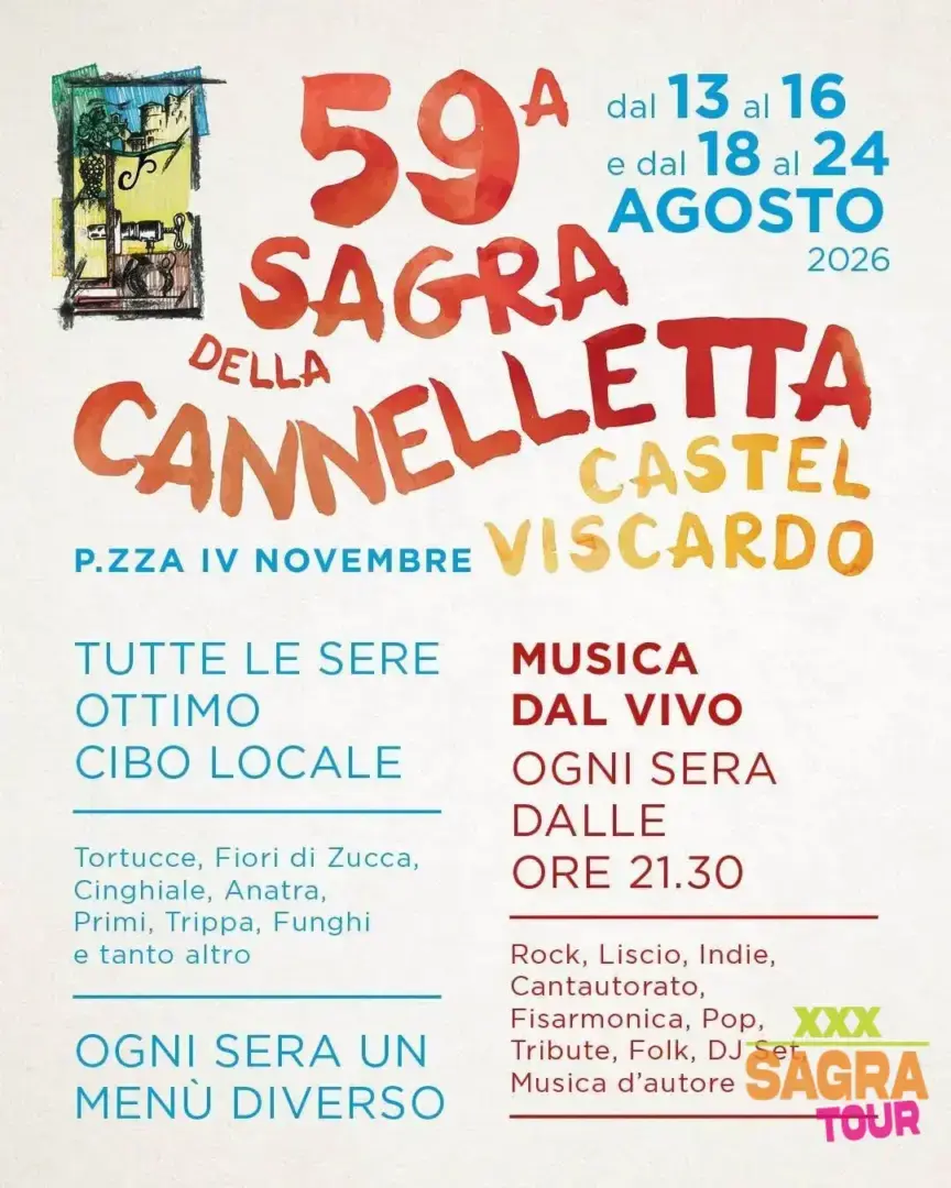 locandina sagra della cannelletta castel viscardo