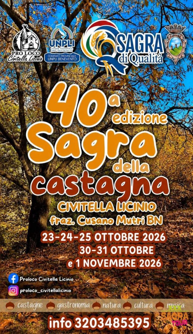 locandina sagra della castagna civitella licinio