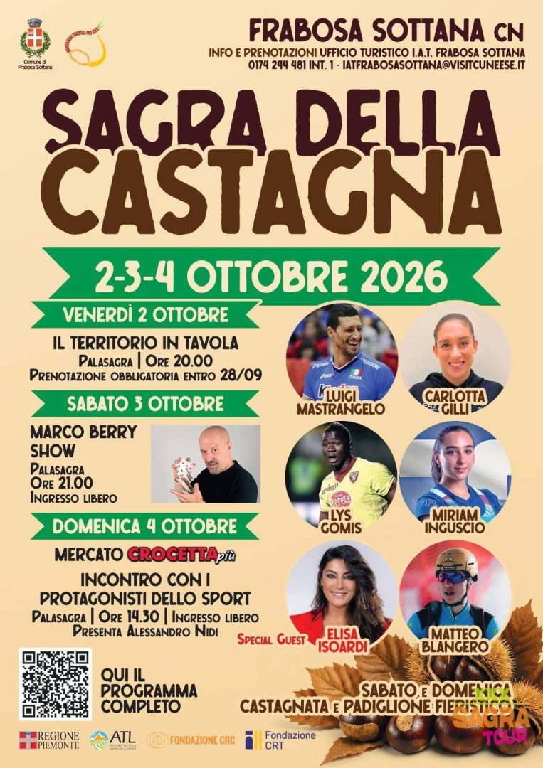 locandina sagra della castagna frabosa sottana
