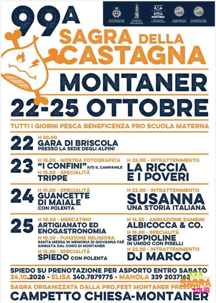 locandina sagra della castagna sármede