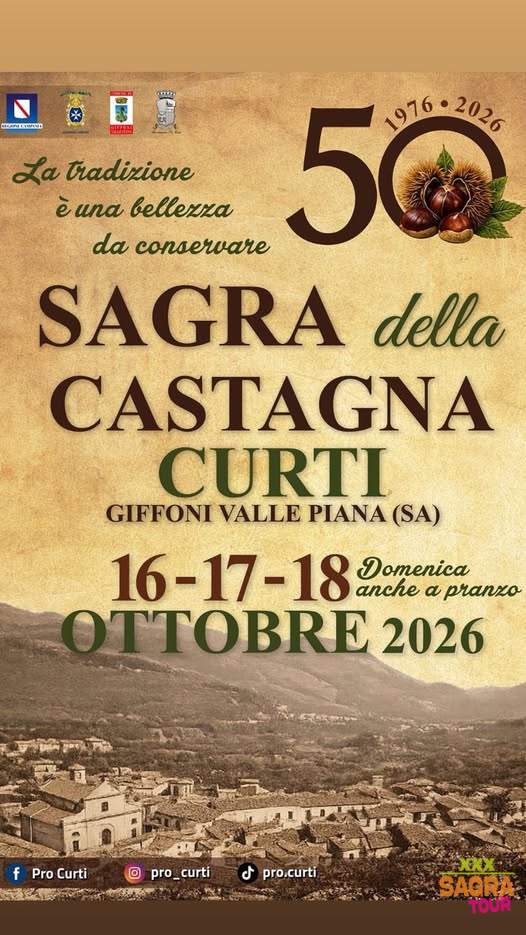 locandina sagra della castagna giffoni valle piana