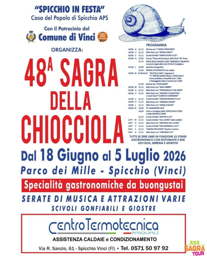 Manifesto Sagra della Chiocciola - Spicchio-Sovigliana