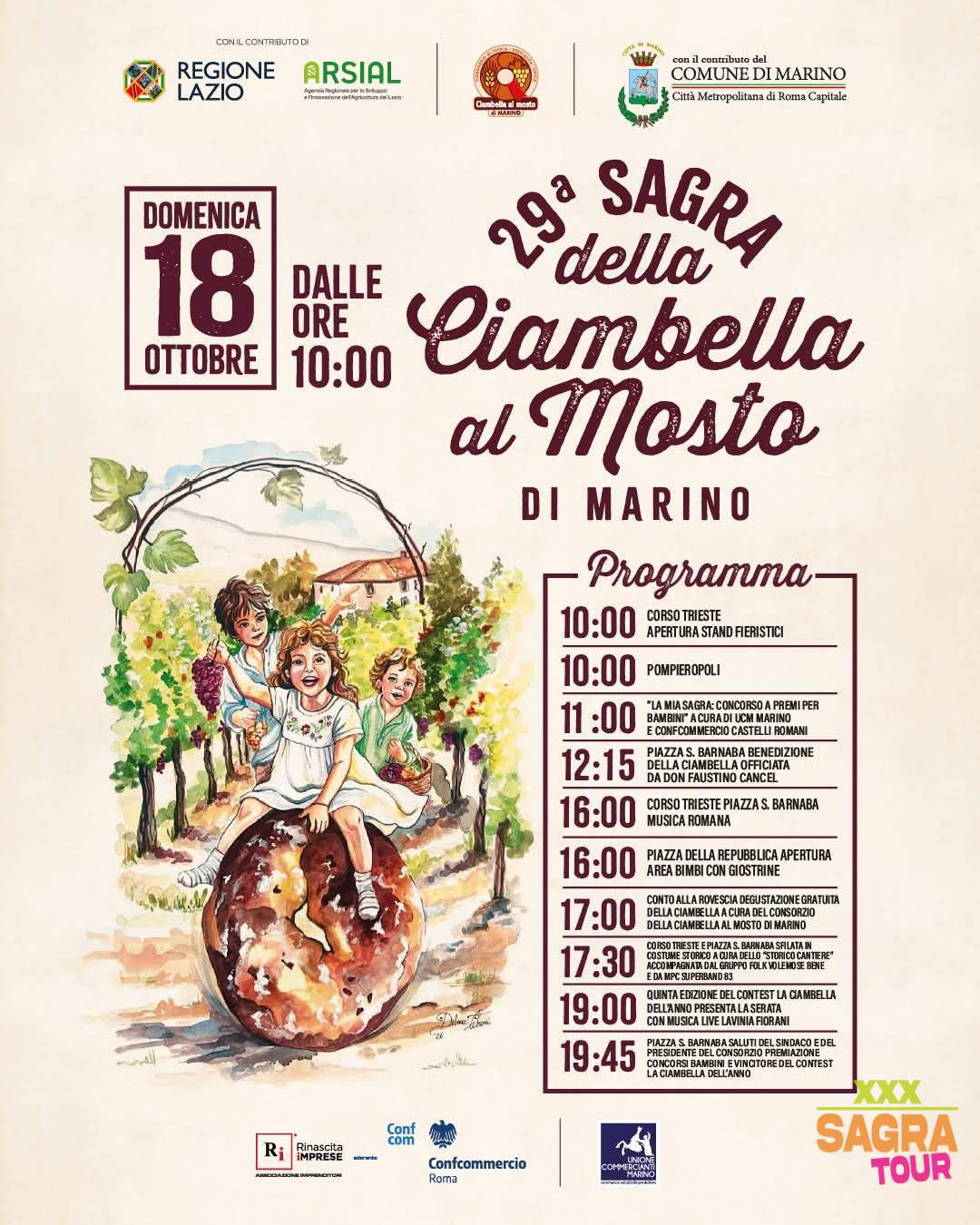 locandina sagra della ciambella al mosto marino