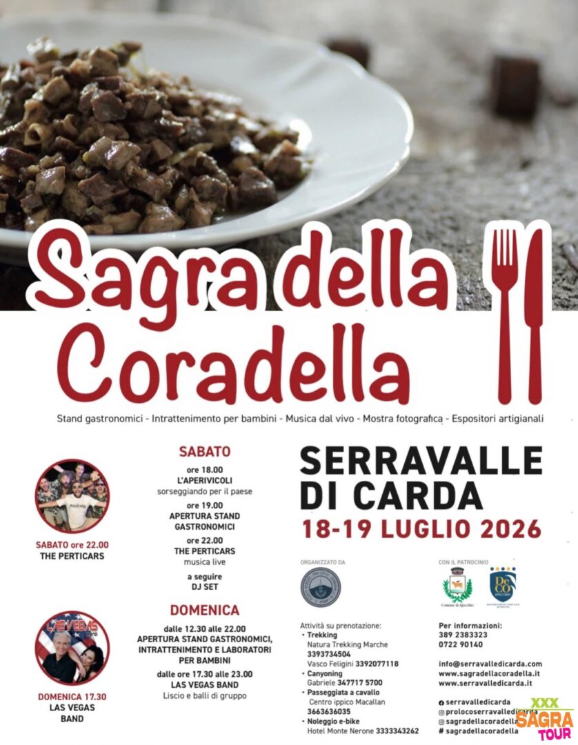 locandina sagra della coradella apecchio