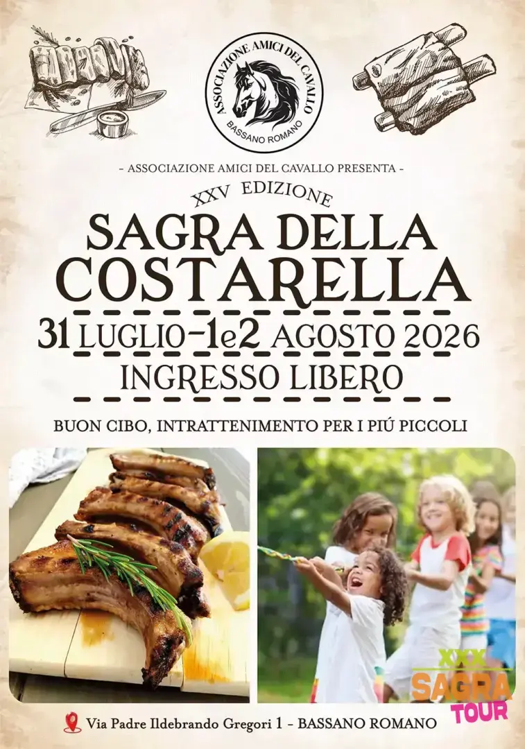 locandina sagra della costarella bassano romano