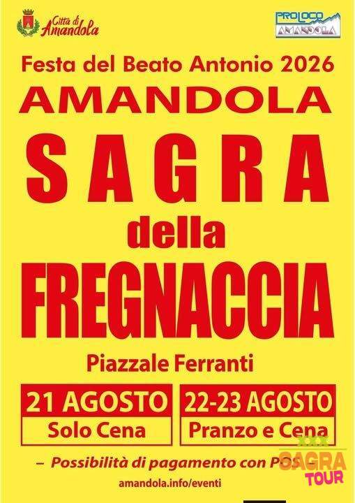 locandina sagra della fregnaccia amandola