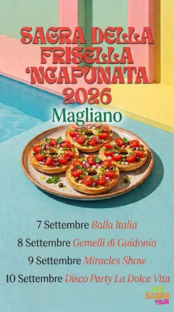 locandina sagra della frisella ‘ncapunata magliano