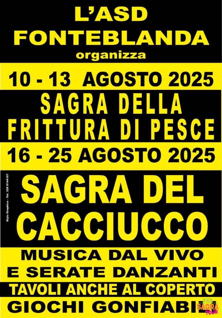 Manifesto Sagra della Frittura di Pesce e del Cacciucco - Fonteblanda