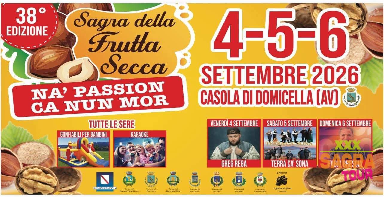 locandina sagra della frutta secca casola di domicella