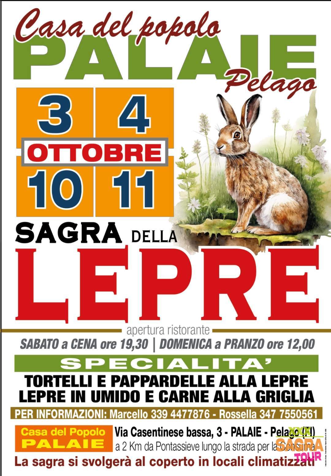 locandina sagra della lepre pelago