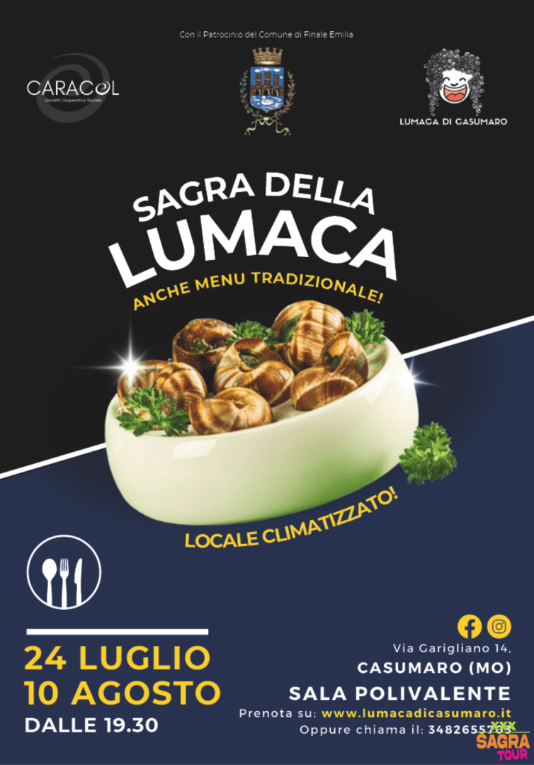 locandina sagra della lumaca casumaro