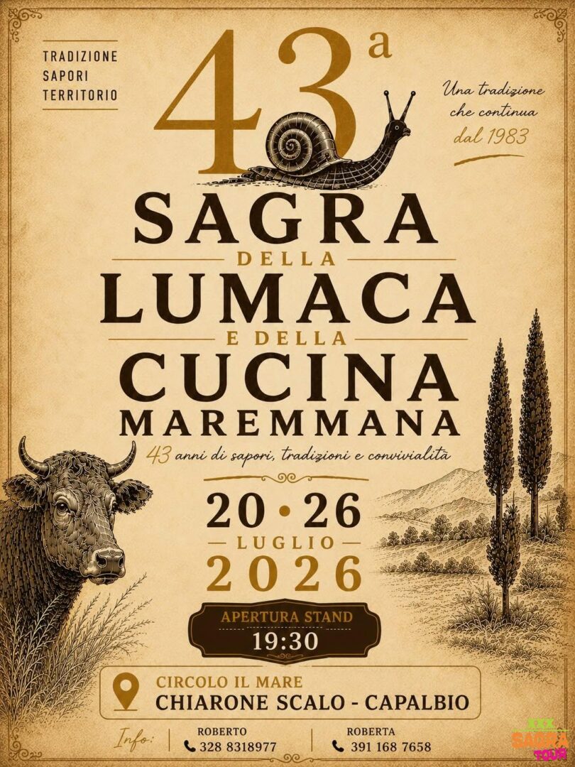 Manifesto Sagra della Lumaca e della Cucina Maremmana - Capalbio