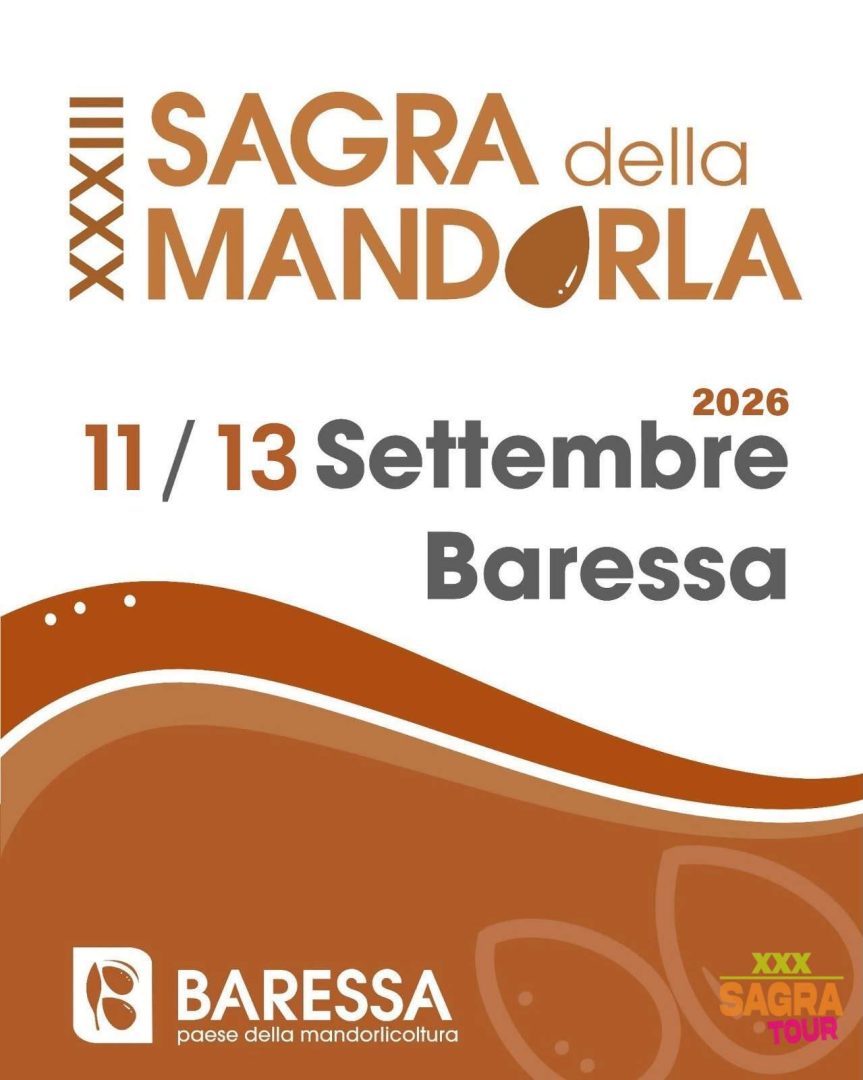 locandina sagra della mandorla baressa