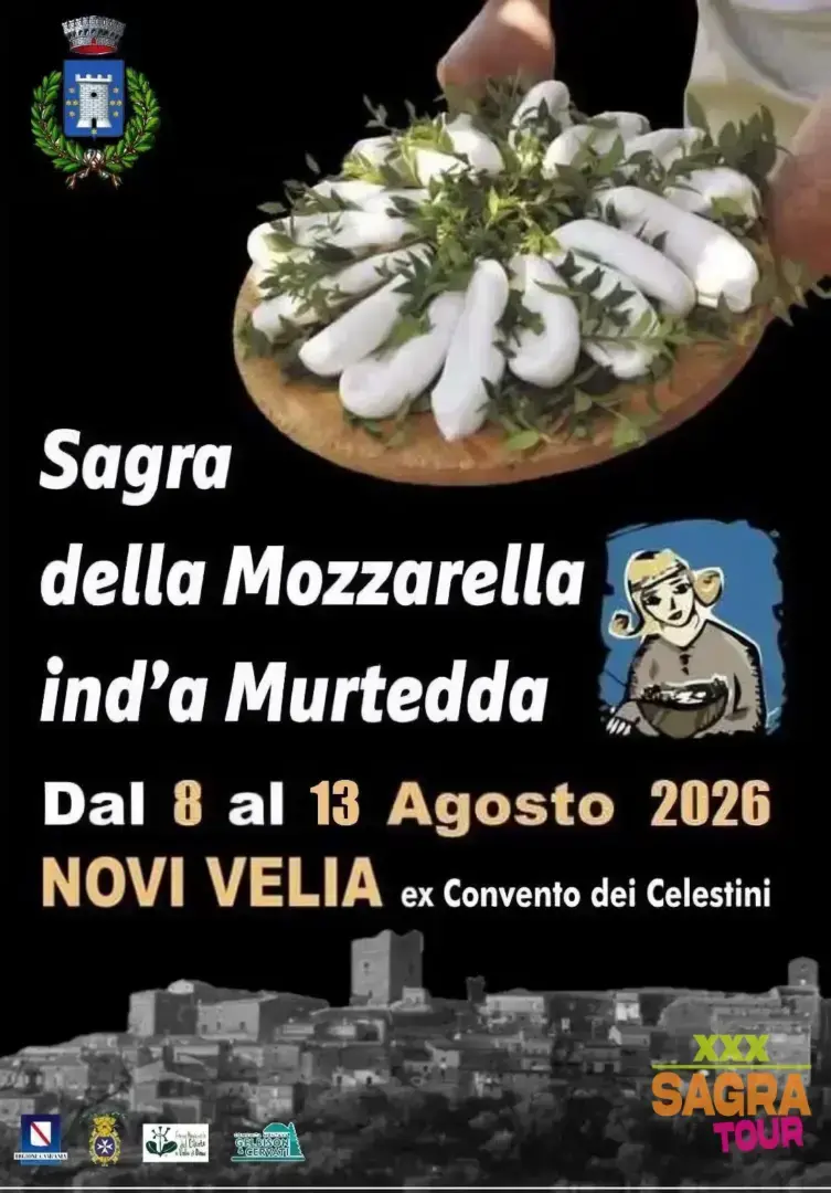 locandina sagra della mozzarella ind’a murtedda novi velia