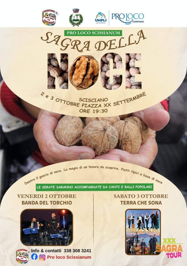 locandina sagra della noce scisciano