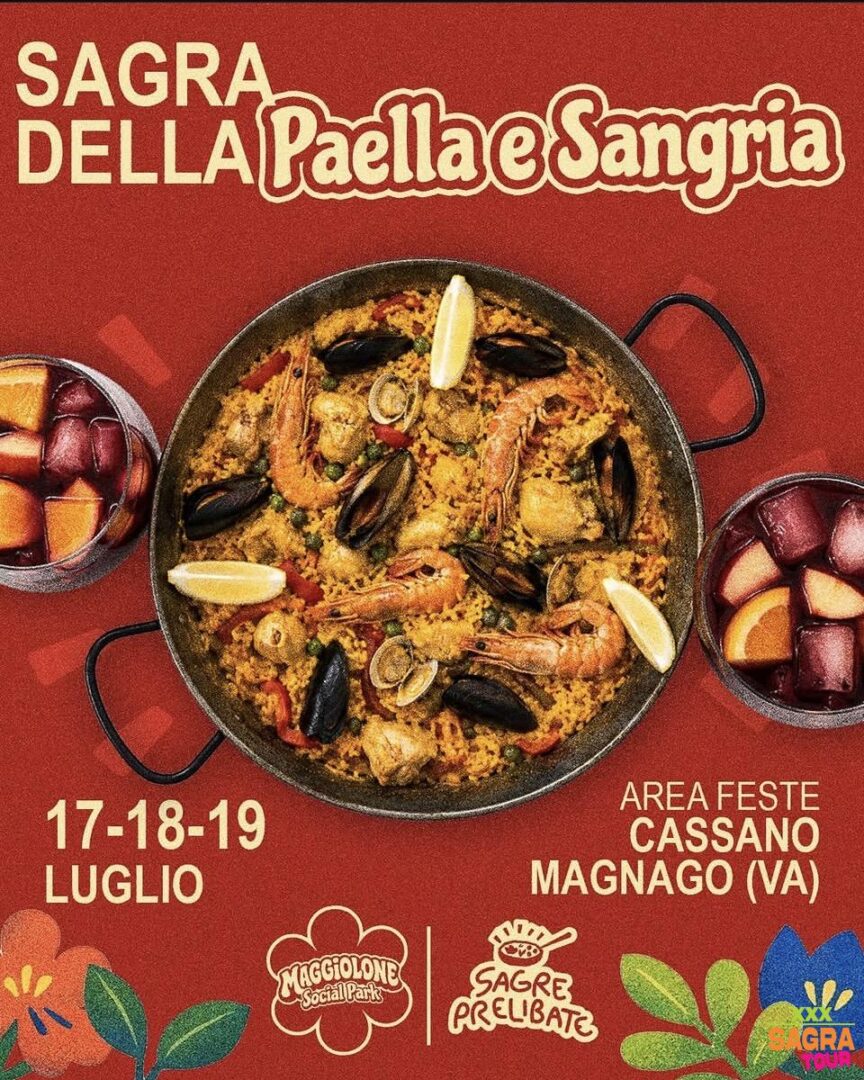 locandina sagra della paella e sangria cassano magnago