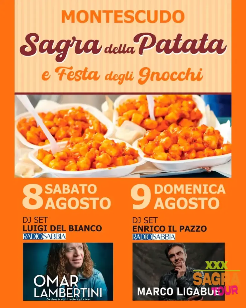 locandina sagra della patata e festa degli gnocchi montescudo-monte colombo