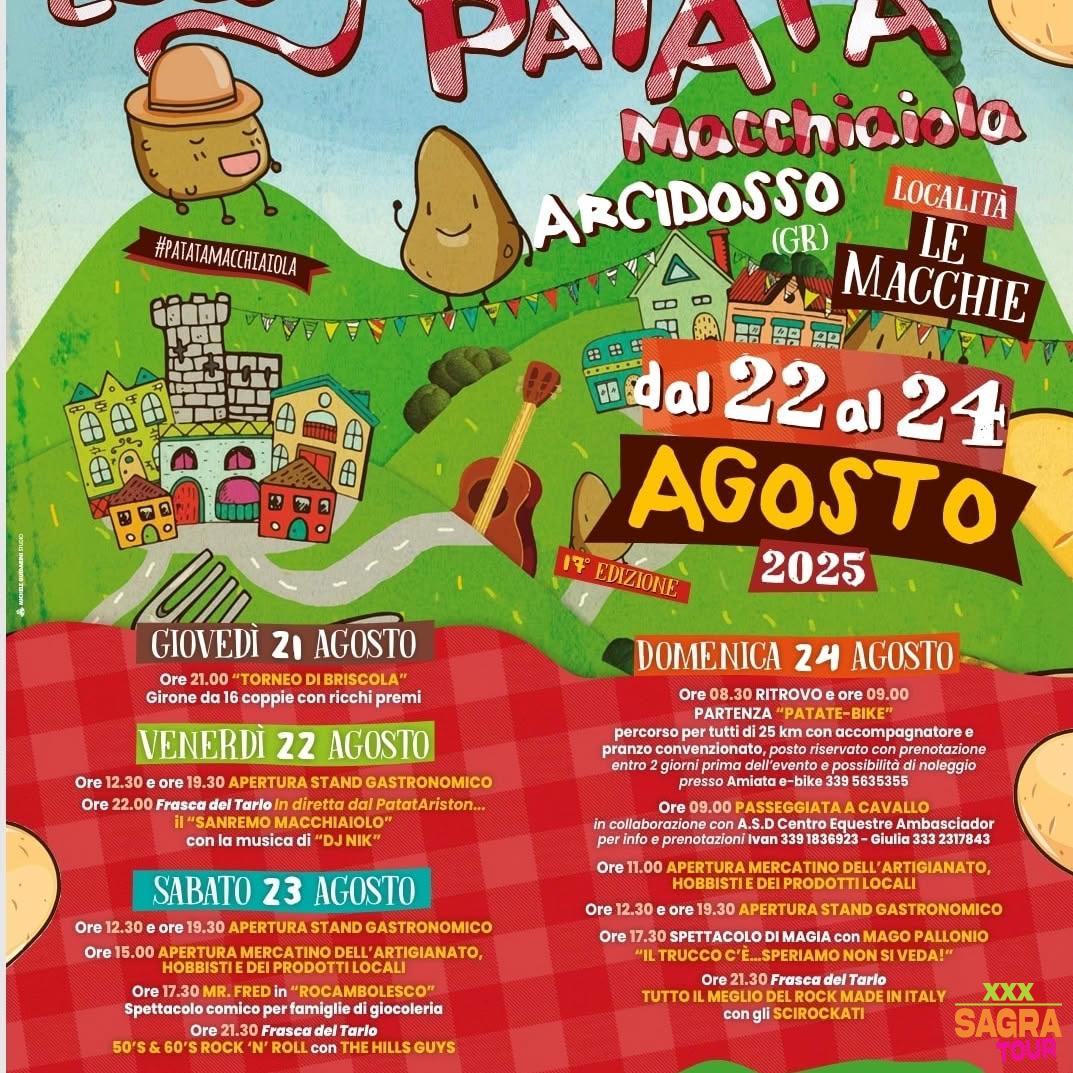 locandina sagra della patata macchiaiola arcidosso