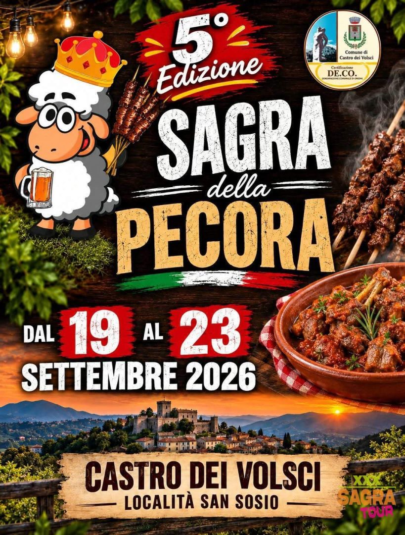 locandina sagra della pecora castro dei volsci