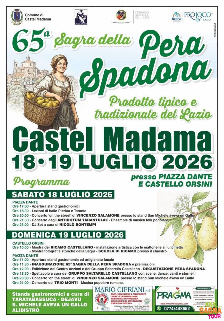 locandina sagra della pera spadona castel madama