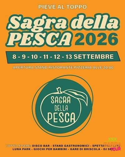 locandina sagra della pesca pieve al toppo