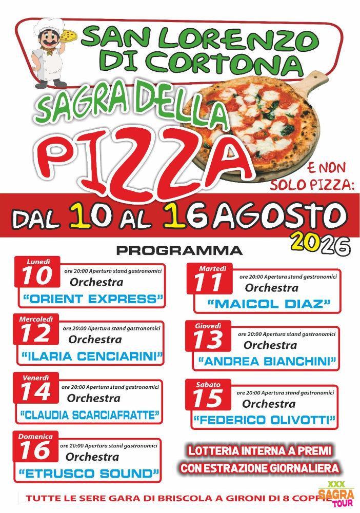 locandina sagra della pizza cortona