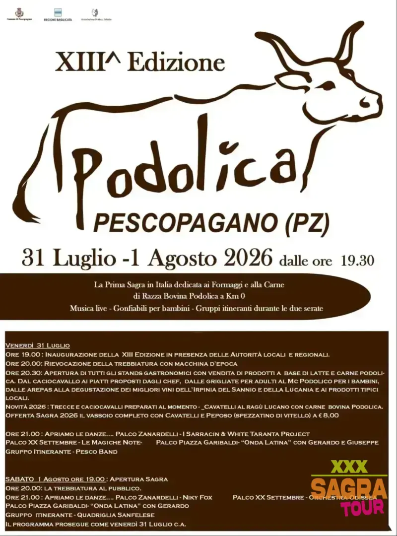 locandina sagra della podolica pescopagano